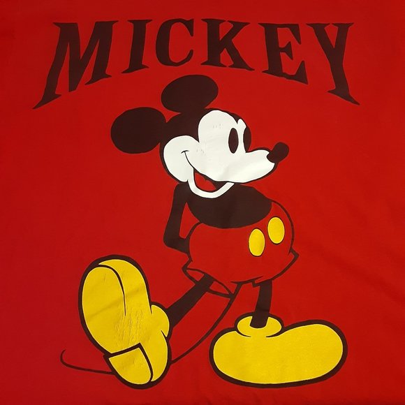Disney Designs Mickey Mouse VTG 90's OSFA SS T Shirt Single Stitch Made in USA - Picture 1 of 5